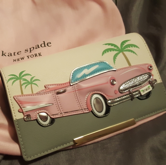 kate spade Handbags - Kate spade make it mine off we go cadillac flap